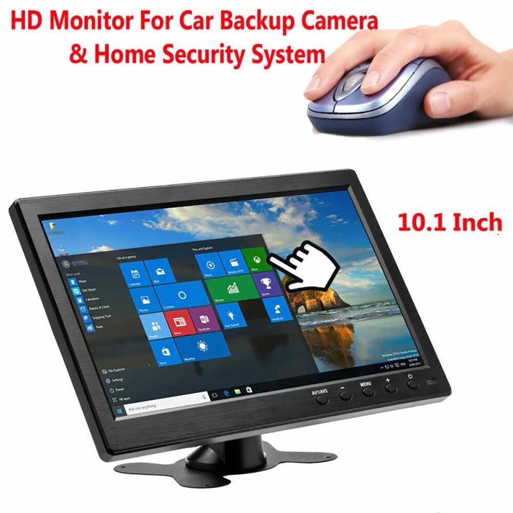 LCD HD  ޴ 10.1 ġ ̴ TV  ǻ ÷, 2 ä  Է  , Ŀ HDMI VGA